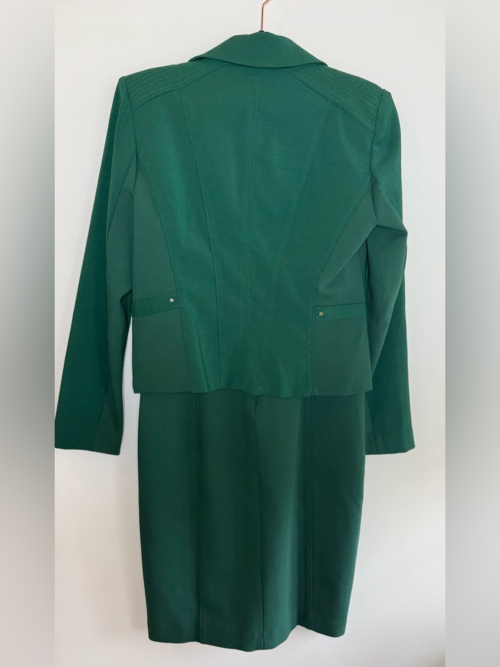 White House Black Market Women's Moto Blazer & Sheath Dress Set • NWT • Size 8P - Picture 10 of 16